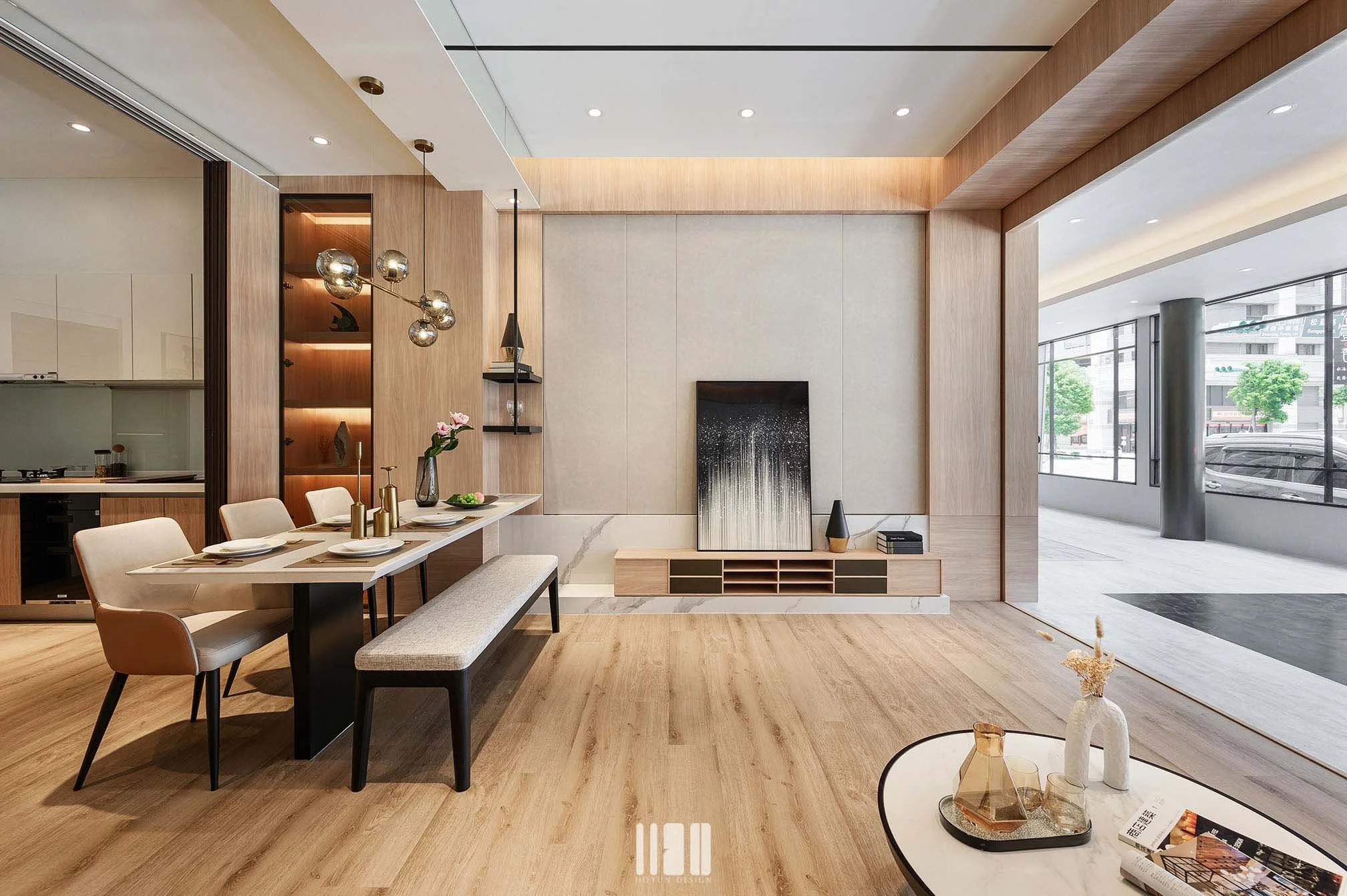 和平大院｜2F 客廳餐廳公共層