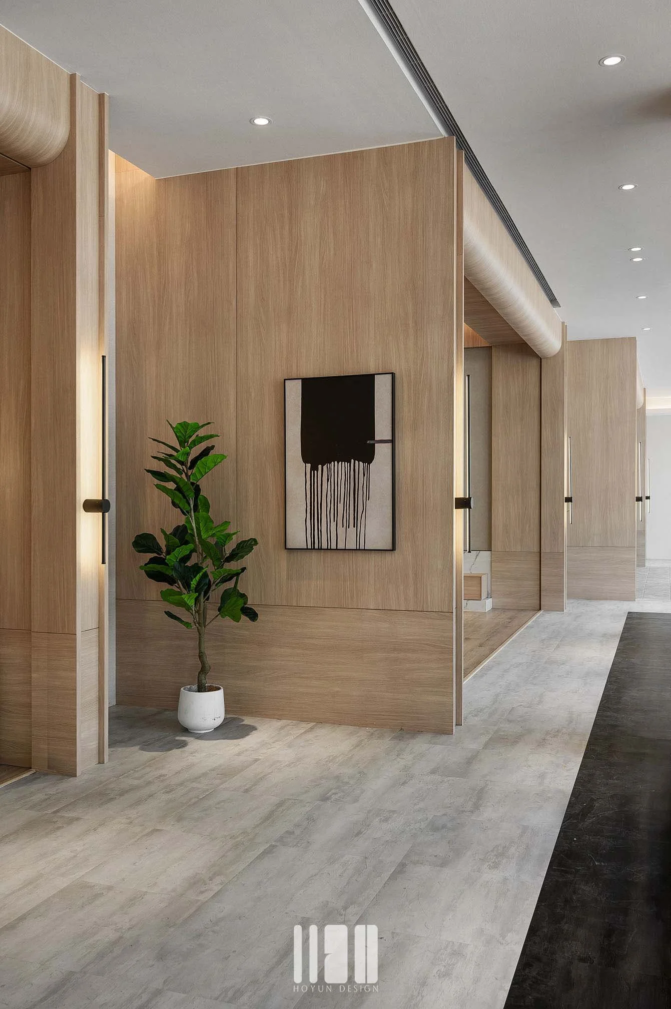 和平大院｜柱面與造型燈轉場