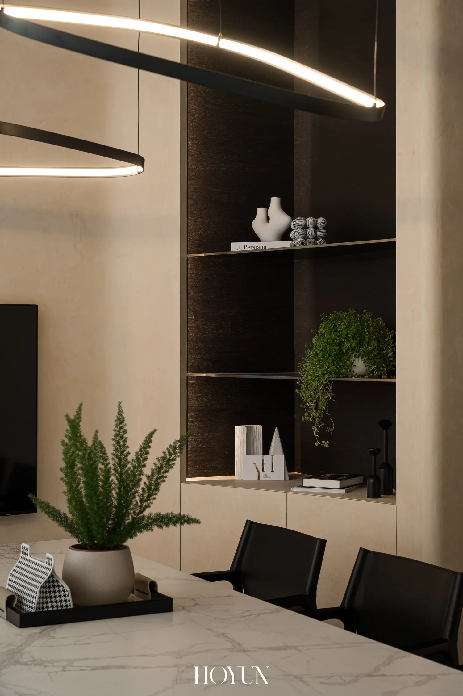 流金歲月｜層架與材質細節｜光影質感｜HOYUN 和勻設計