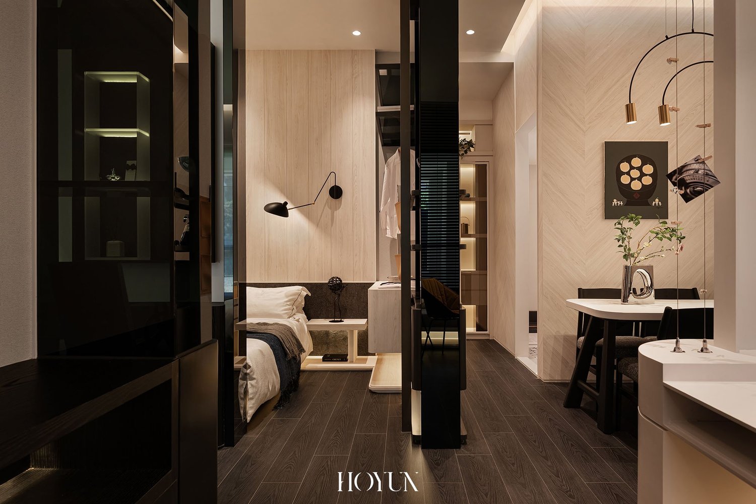 新北林口樣品屋｜臥室｜沉穩光影