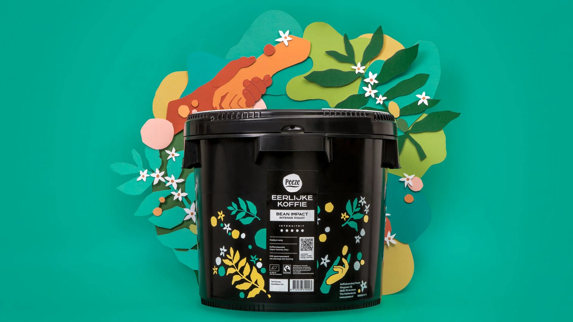 Sustainable Coffee Papercraft Stylized Photo