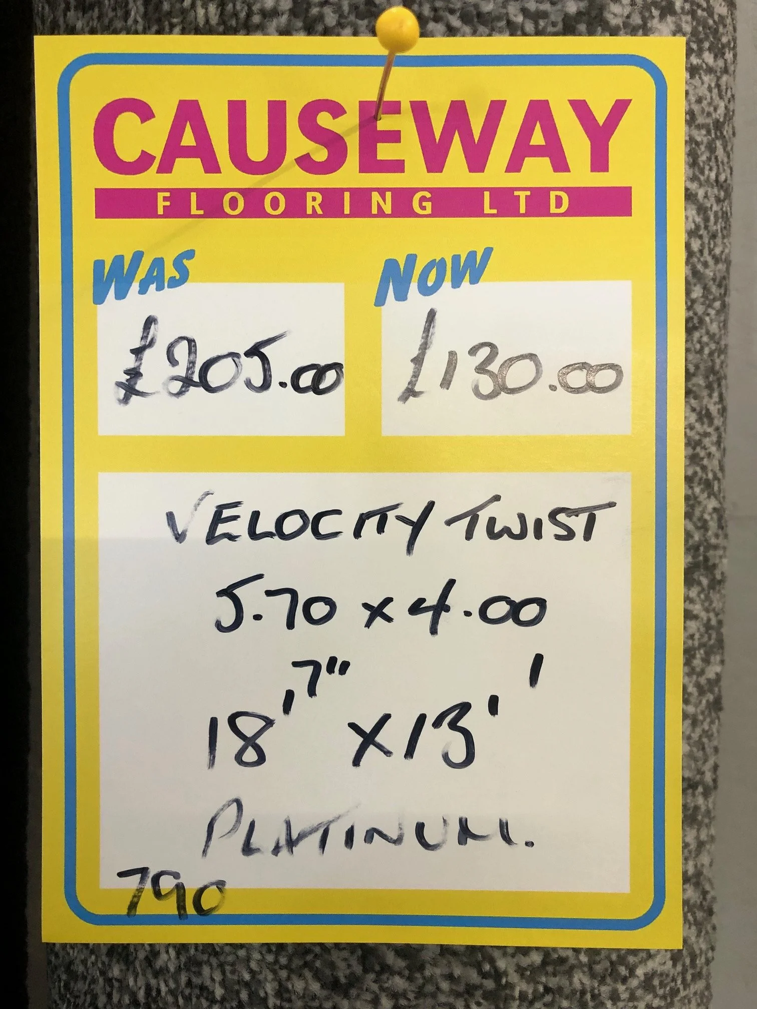 Velocity Twist Platinum - Carpet