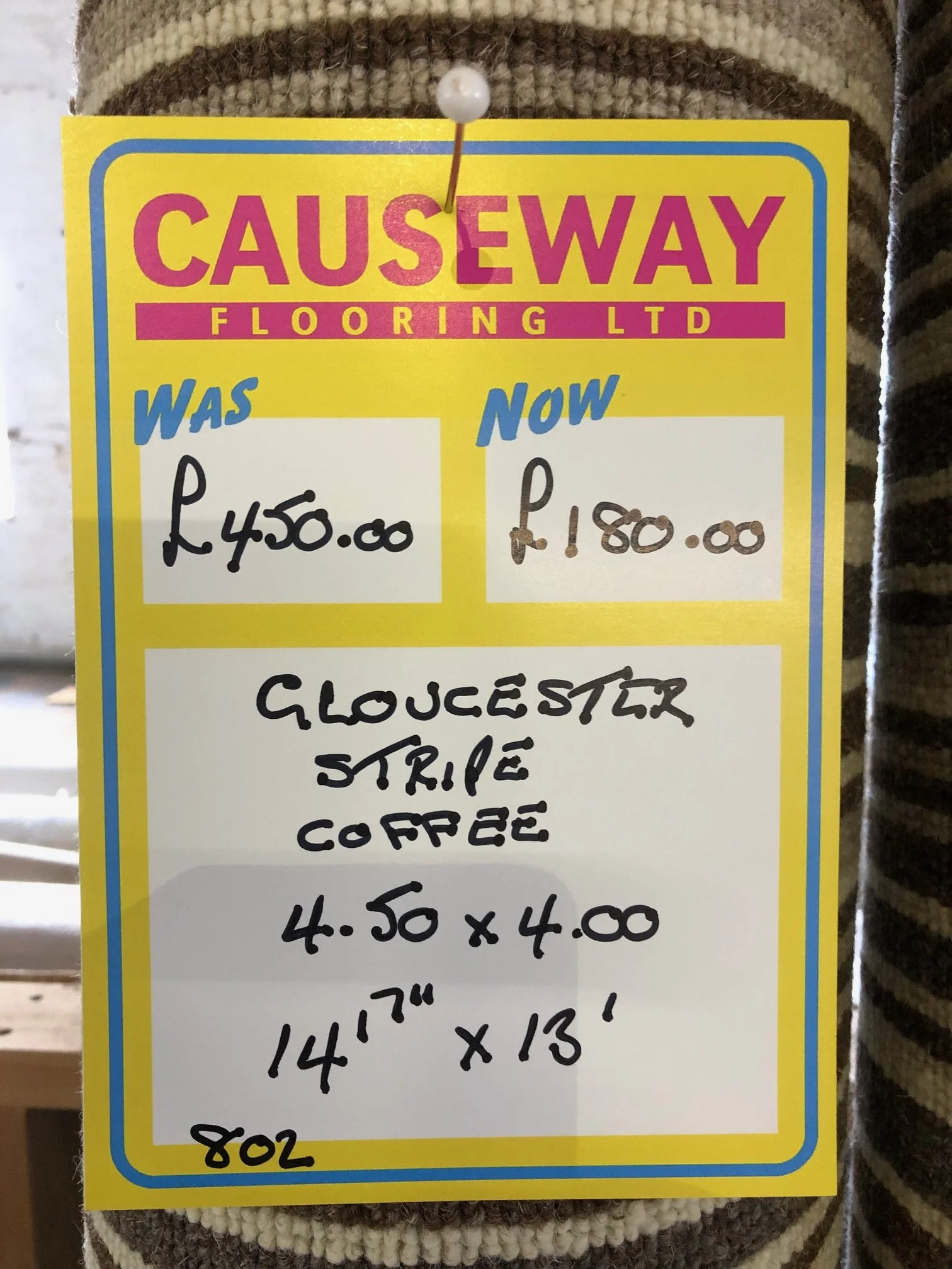 Gloucester Stripe Coffee - Carpet