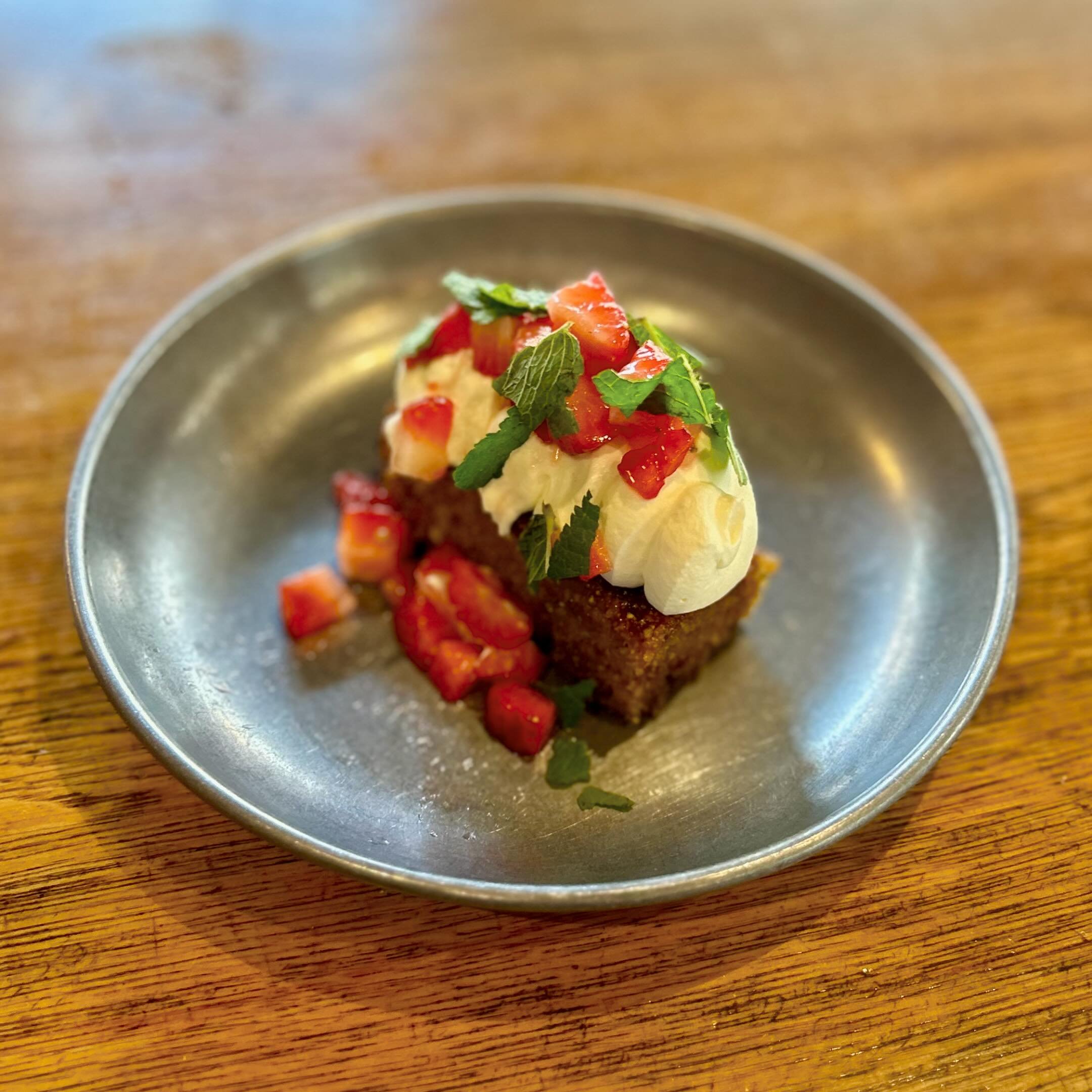 🍓Summer is coming&hellip;

&hellip;and so are the British Strawberries!

👨&zwj;🍳Chef has whipped up this banging lemon polenta cake, with simply whipped cream, mint and the freshest British strawberries!

✅Available now on our seasonal menu&hellip