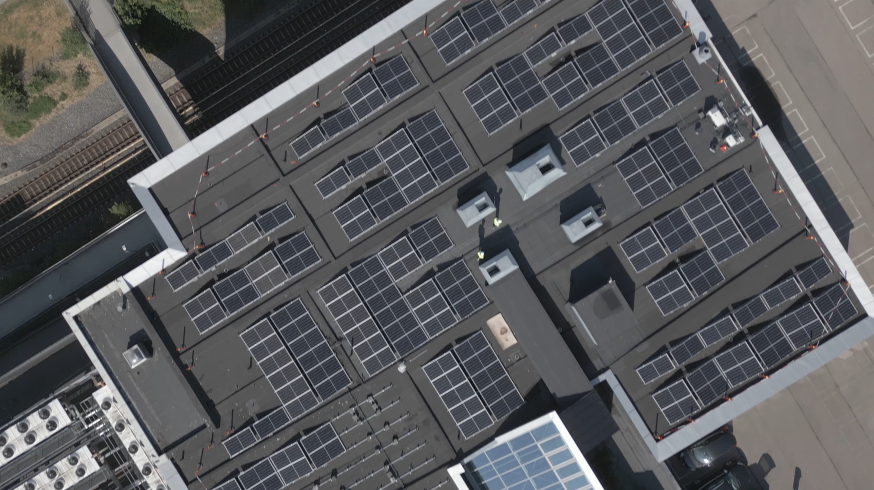 Tak med solceller