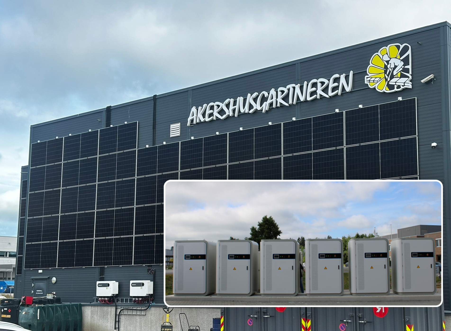 hus og batteri