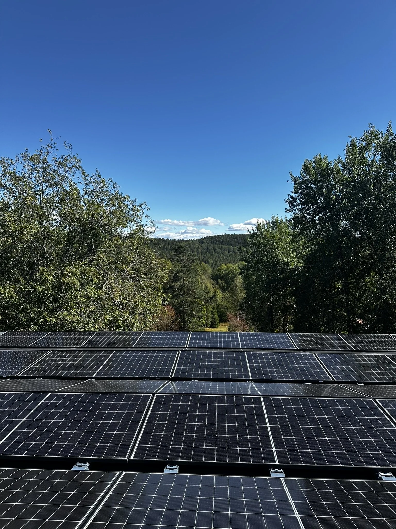 solceller og himmel