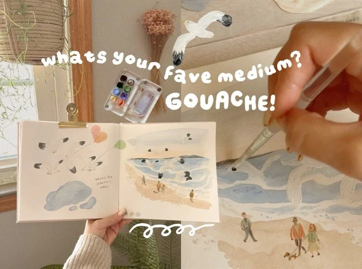 It’s almost here and im so excited to watch you dive in 🥹🎨
Hear more about my upcoming Gouache workshop and its release date on my newsletter 💌 comment “letters” to get on the list ✨