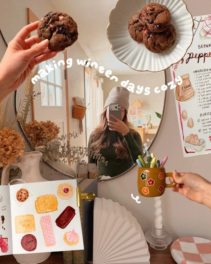 A weekly update ☃️ in doodles and other little projects ✨
Are there creative projects you wanna try before winter ends?

💌 Wanna hear more about my new art class? It&rsquo;s a mixed media class for beginners, comment &ldquo;letters&rdquo; and I&rsqu