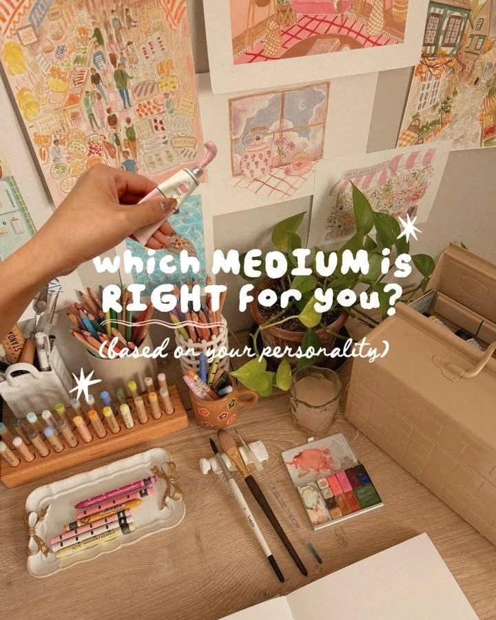 Which medium are you? 🤭 lmk!

🖍️ adding some final touches to my upcoming Mixed Media for beginners illustration class! Wanna hear about it when it drops next week? 

Comment &ldquo;letters&rdquo; 💌