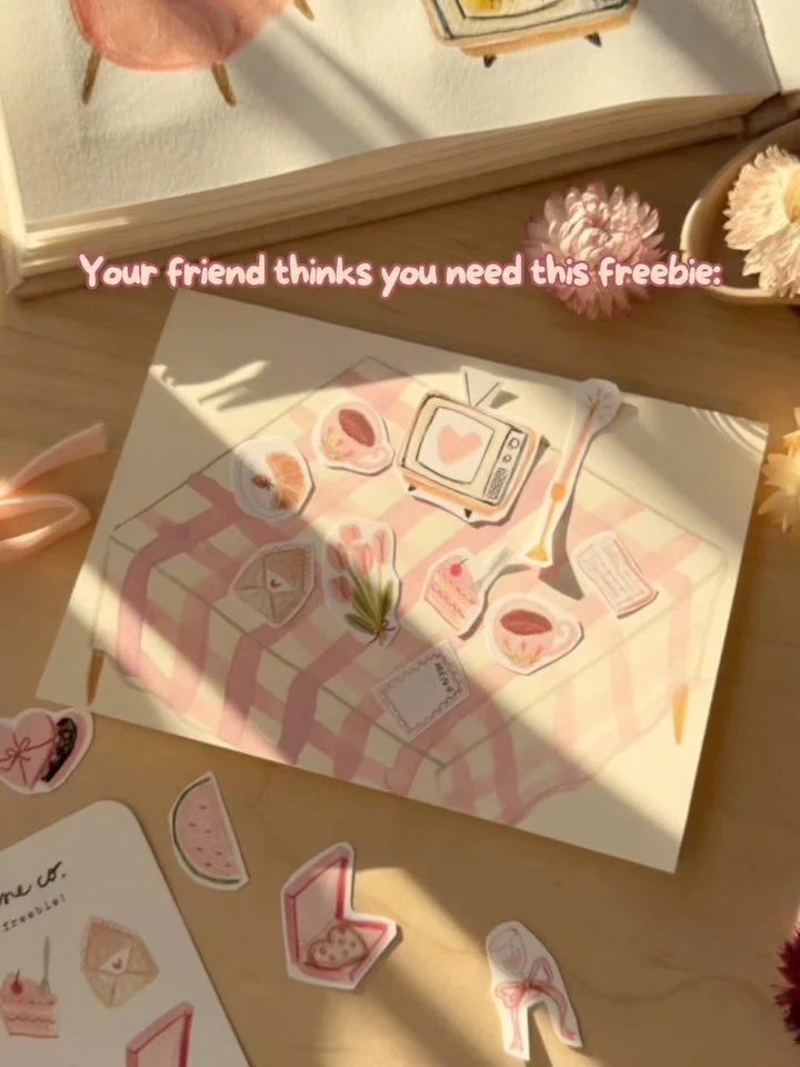 I sent this little Valentine&rsquo;s freebie as a thank you to my mailing list. 💗 I share creative letters every now and then. ✨

If you&rsquo;d like one, comment &ldquo;SWEET&rdquo; 💌

P.S. show me how you use it 👀