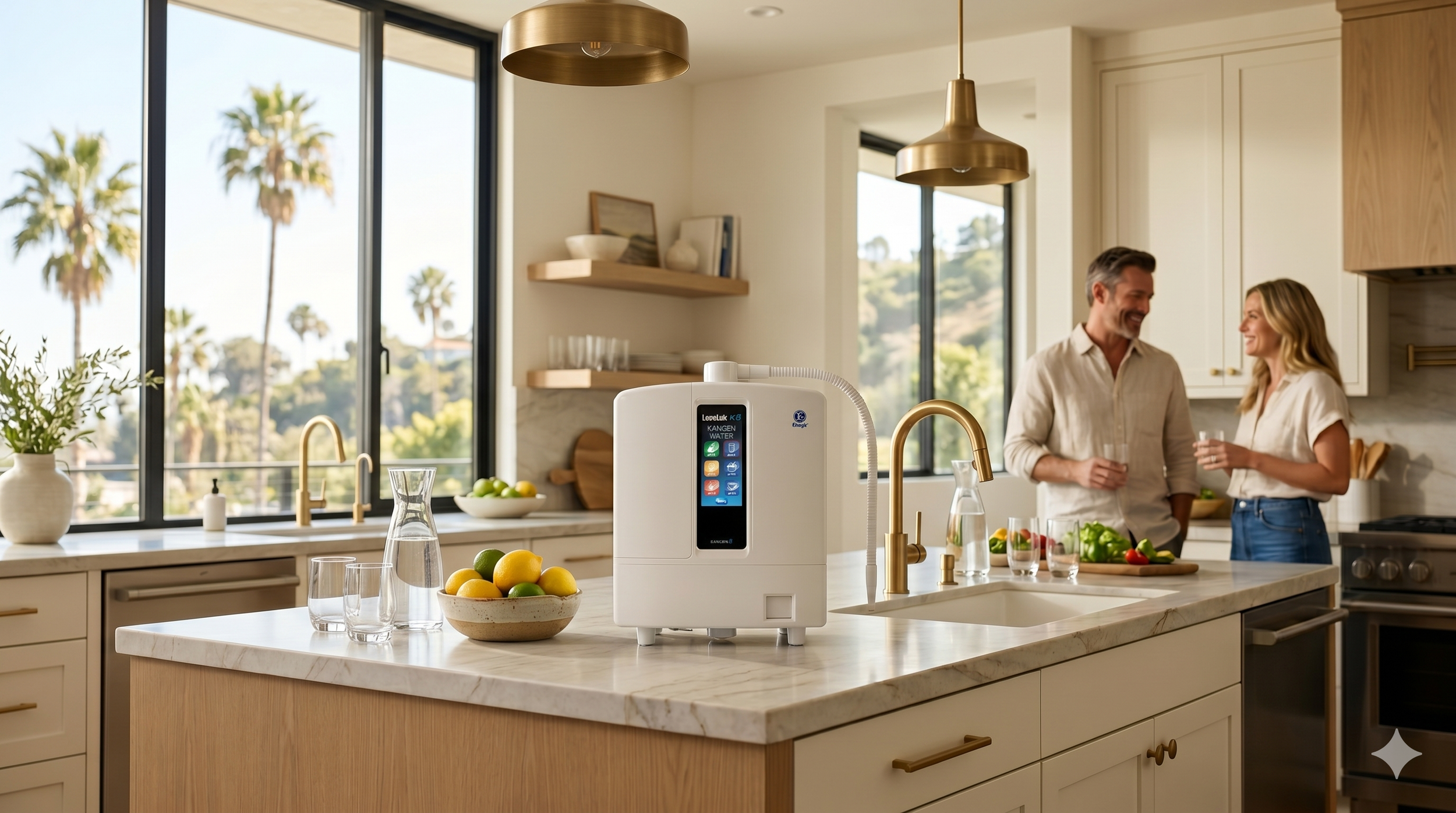 Leveluk K8 displayed in luxury Los Angeles California kitchen priced at $6,494.28
