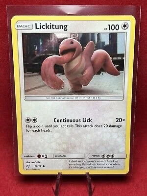 Lickitung Pokemon Card - Detective Pikachu - Holo Rare - 16/18