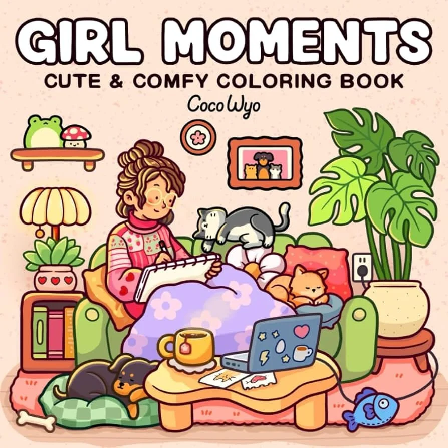 Girl Moments Colouring Book