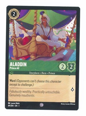 Aladdin Prince Ali 69/204 Disney's Lorcana The First Chapter