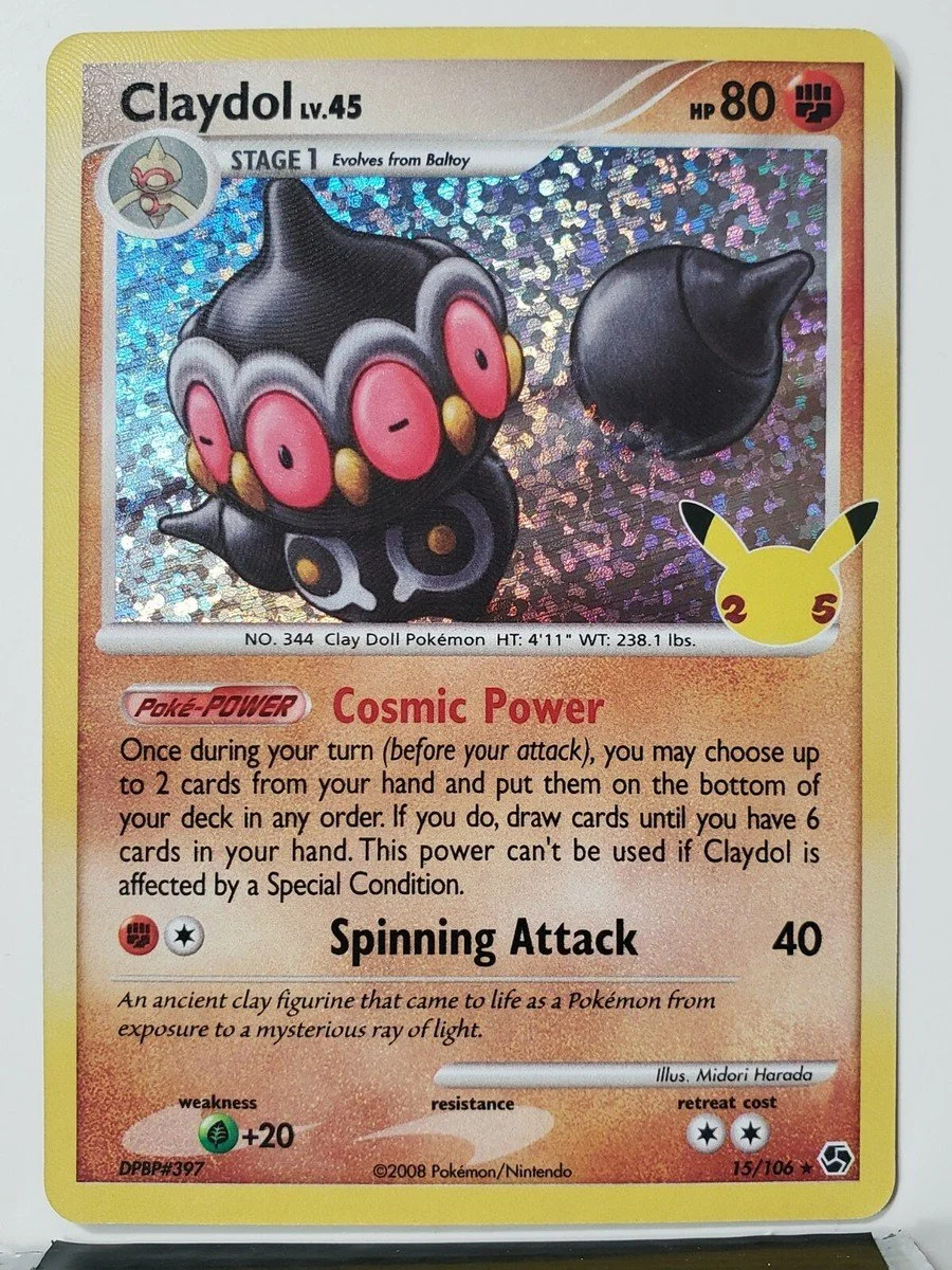 Claydol 15/106 Pokemon Celebrations 25th Anniversary Holo Card