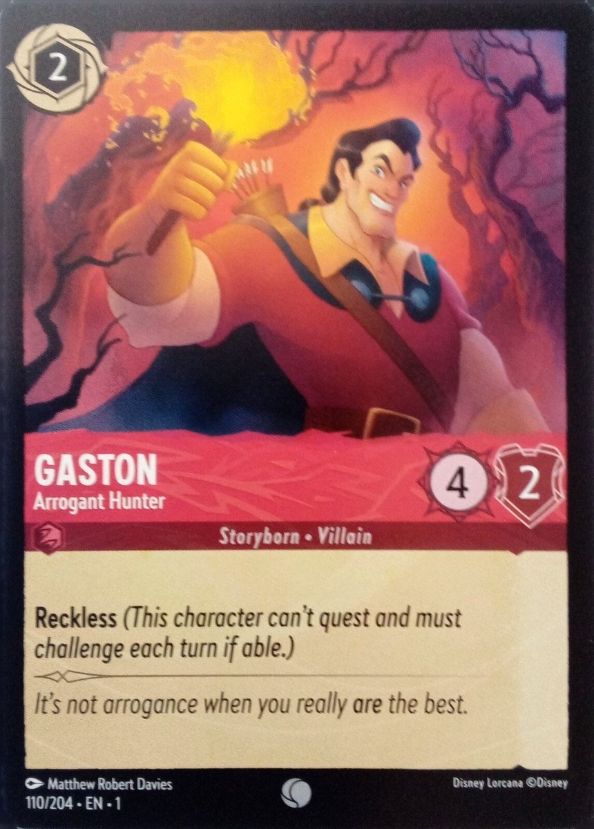 Disney Lorcana The First Chapter - Gaston 110/204