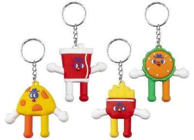 Fast Food Keyring