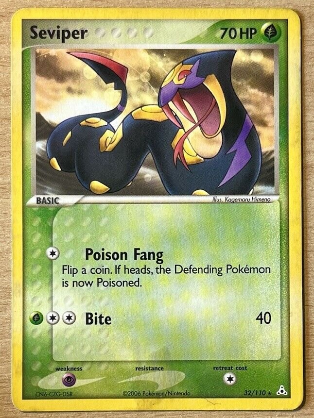Seviper 32/110 EX Series Holon Phantoms Rare Card