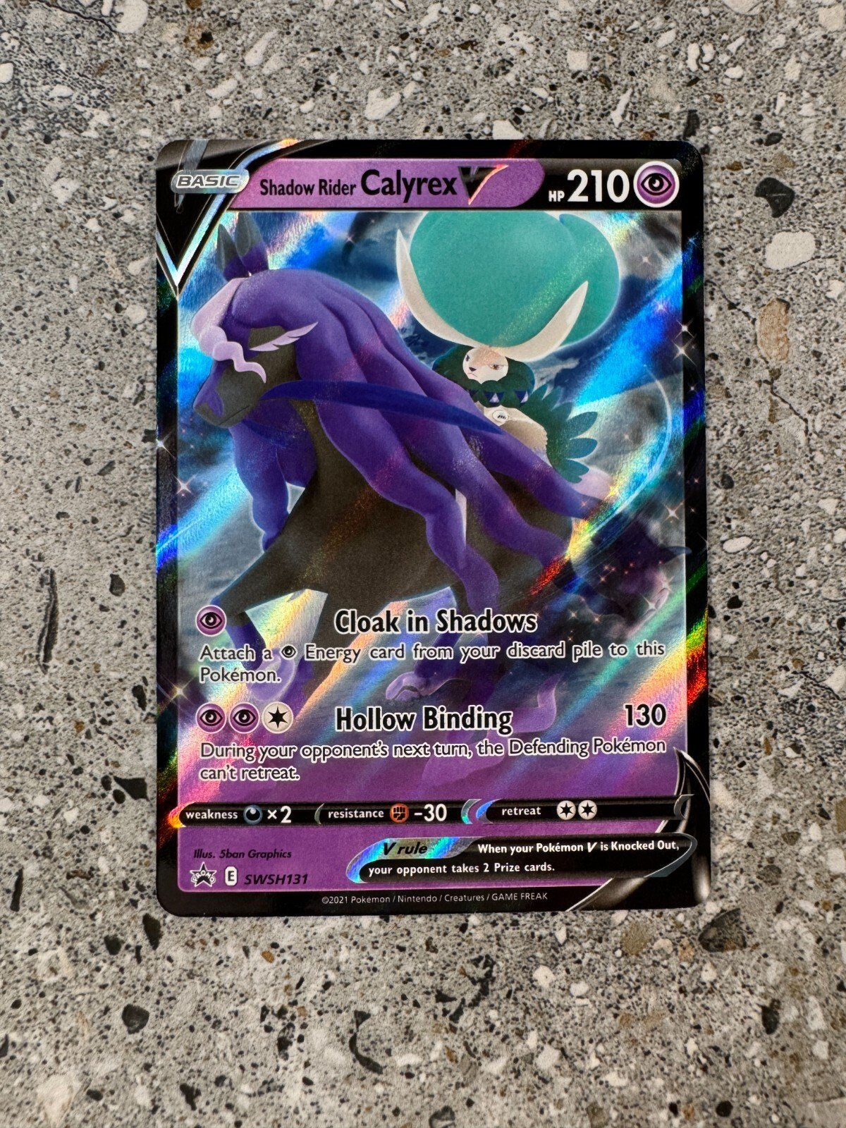 Shadow Rider Calyrex V - SWSH131 - Black Star Promo