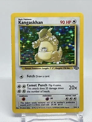 Kangaskhan Holo WOTC Pokemon Card 5/64 Jungle Set Rare