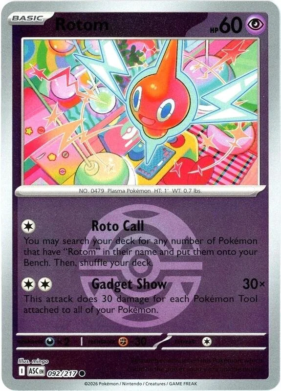 Rotom 092/217 Reverse Holo