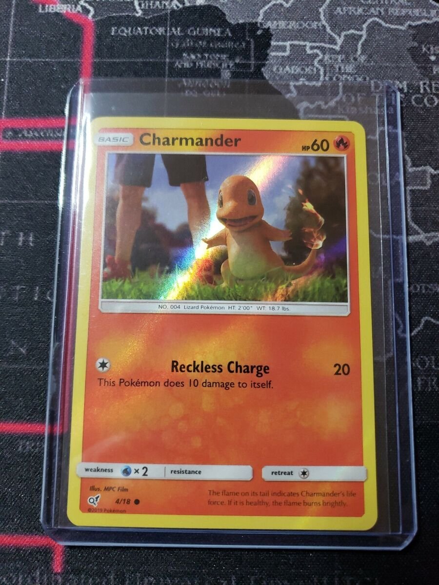Charmander Detective Pikachu Holo Card 4/18