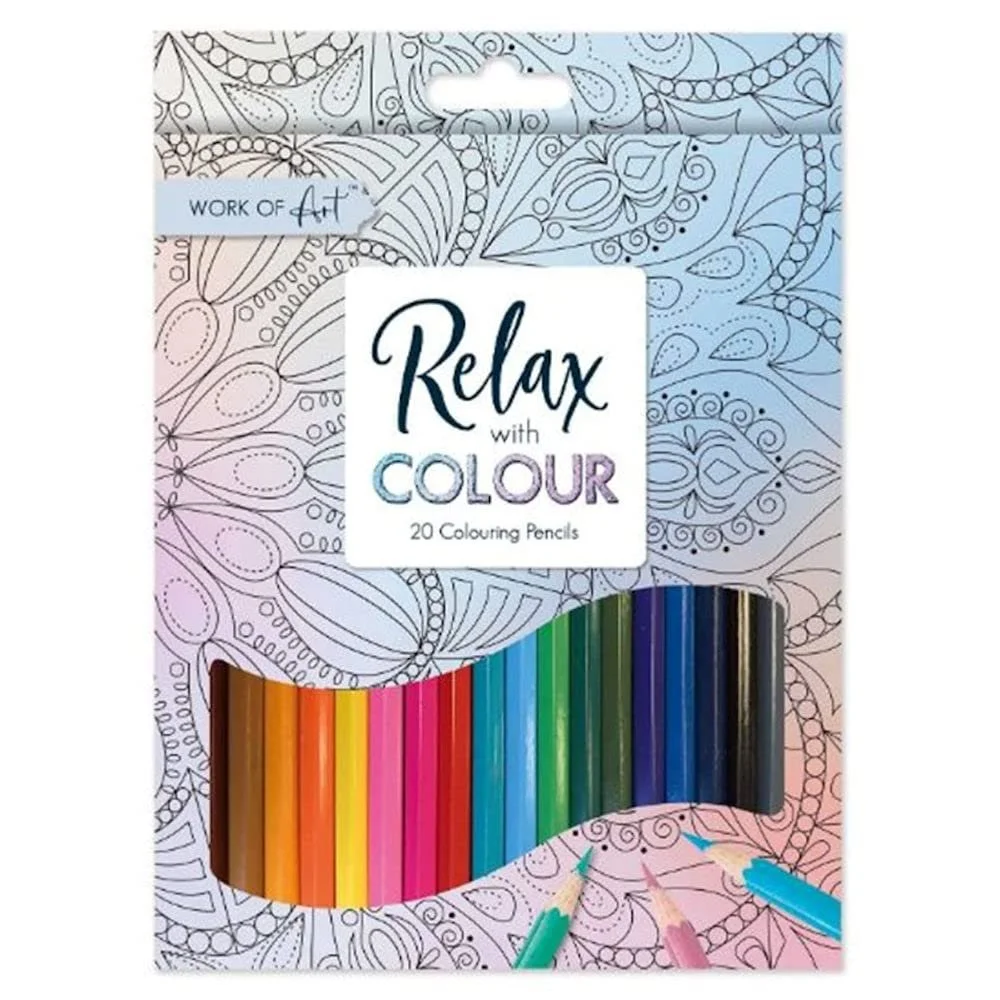 Relax With Colour - 20 Colouring Pencils