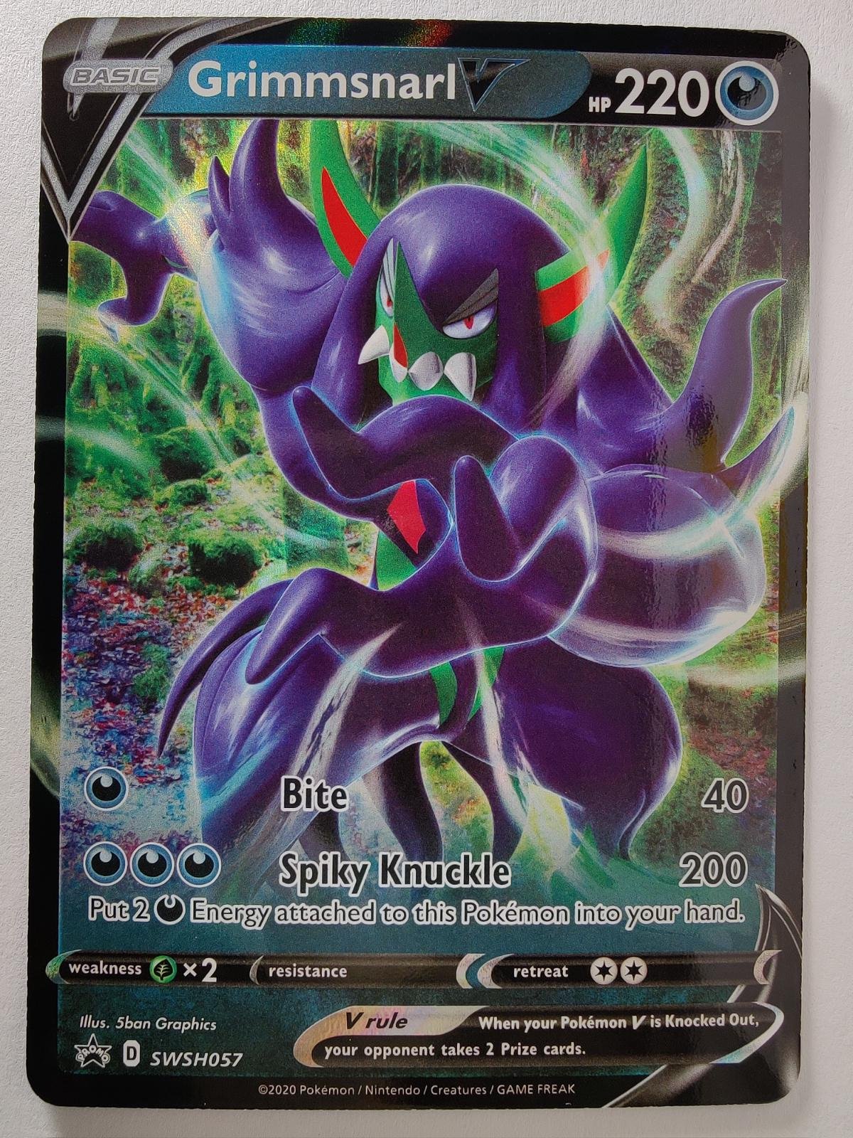 Pokemon Black Star Promo Grimmsnarl V SWSH057