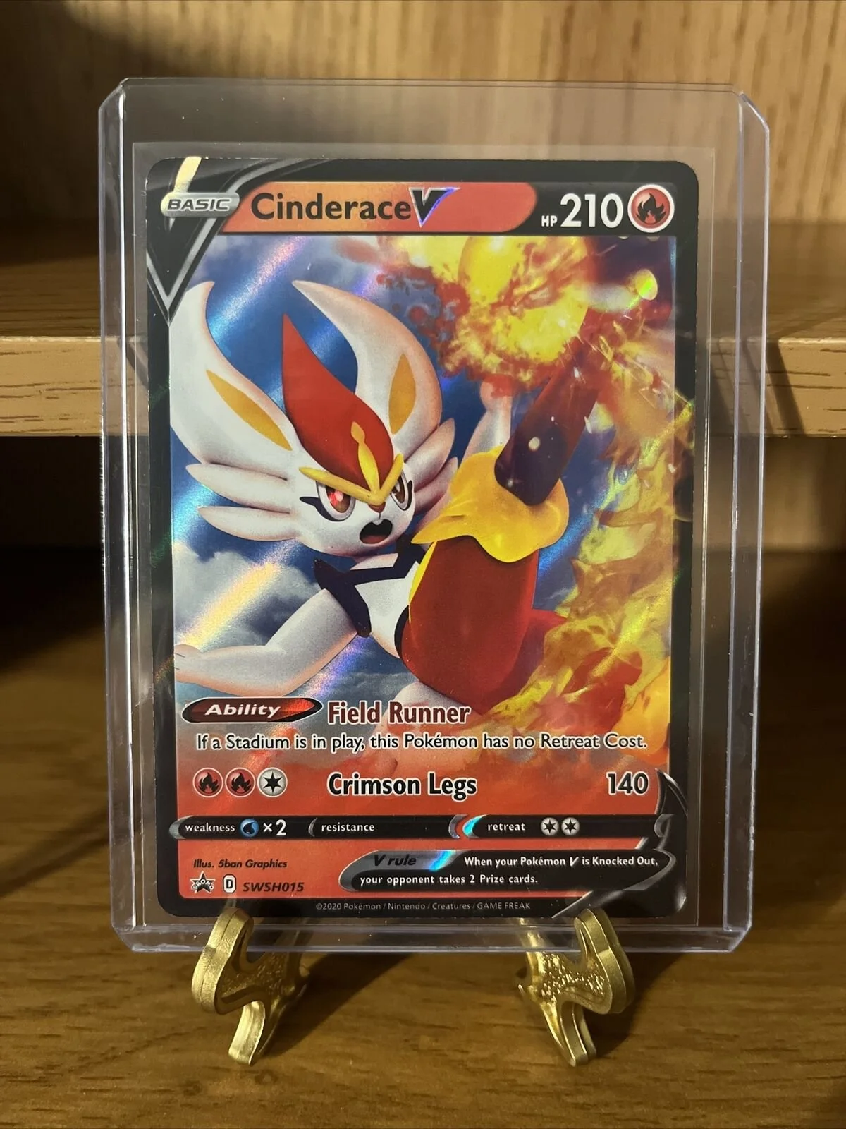 Cinderace V SWSH015 Black Star Promo