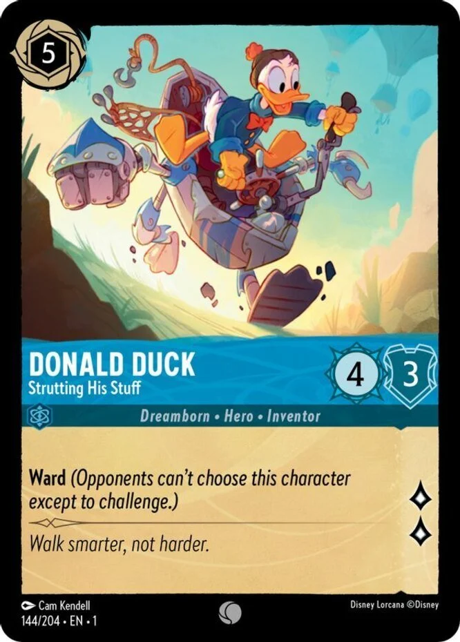 Disney Lorcana Donald Duck - Strutting His Stuff 144/204