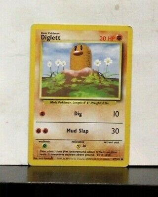 Diglett #47/102 Base Set Common Pokemon 1999