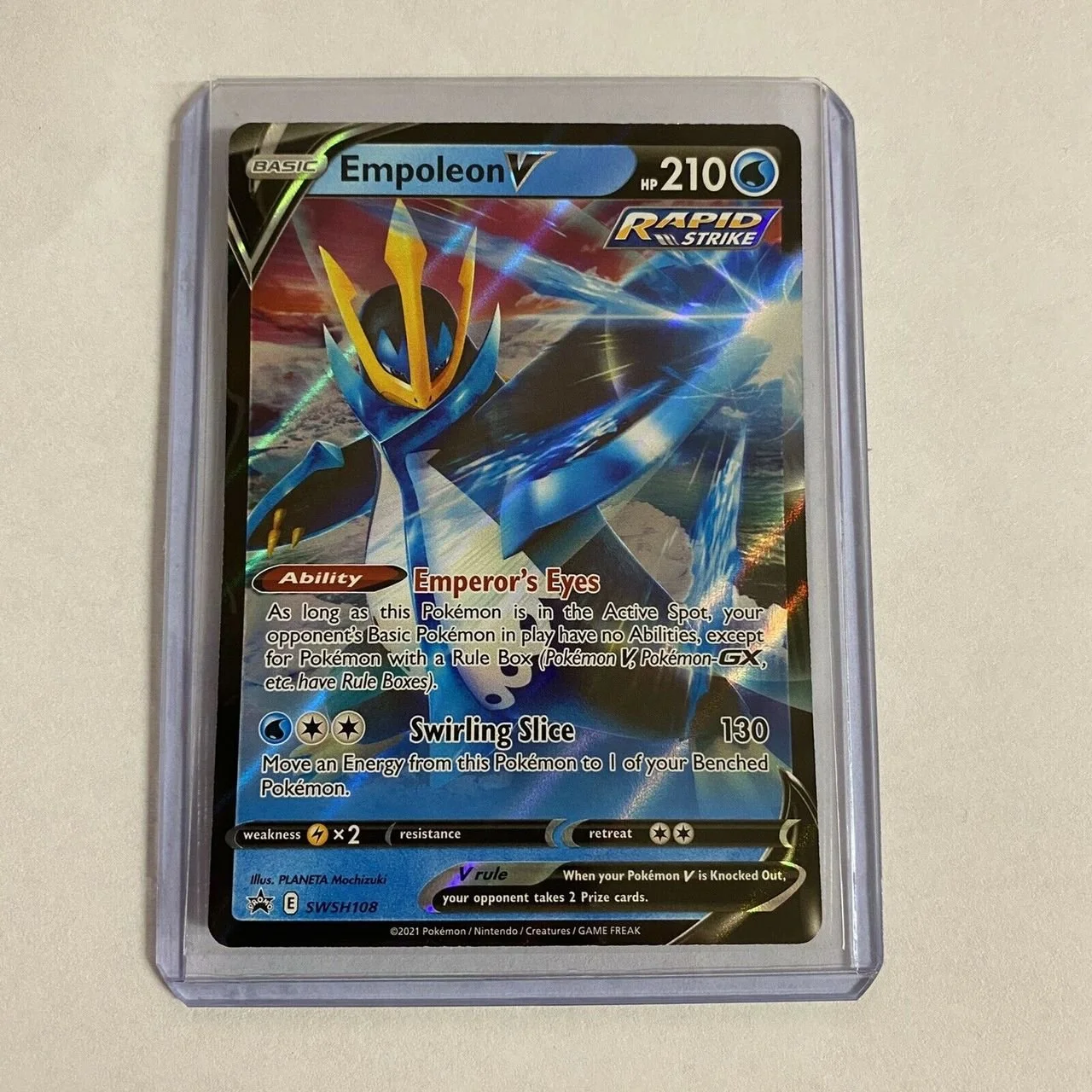 SWSH108 Empoleon V | Black Star Promo Card