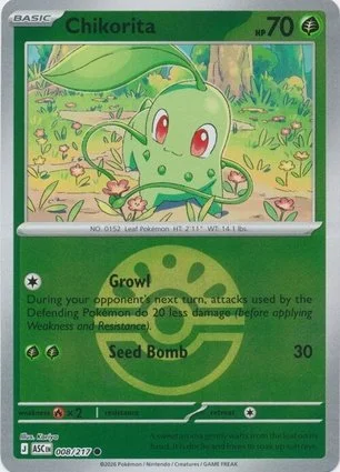 Chikorita 008/217 Reverse Holo
