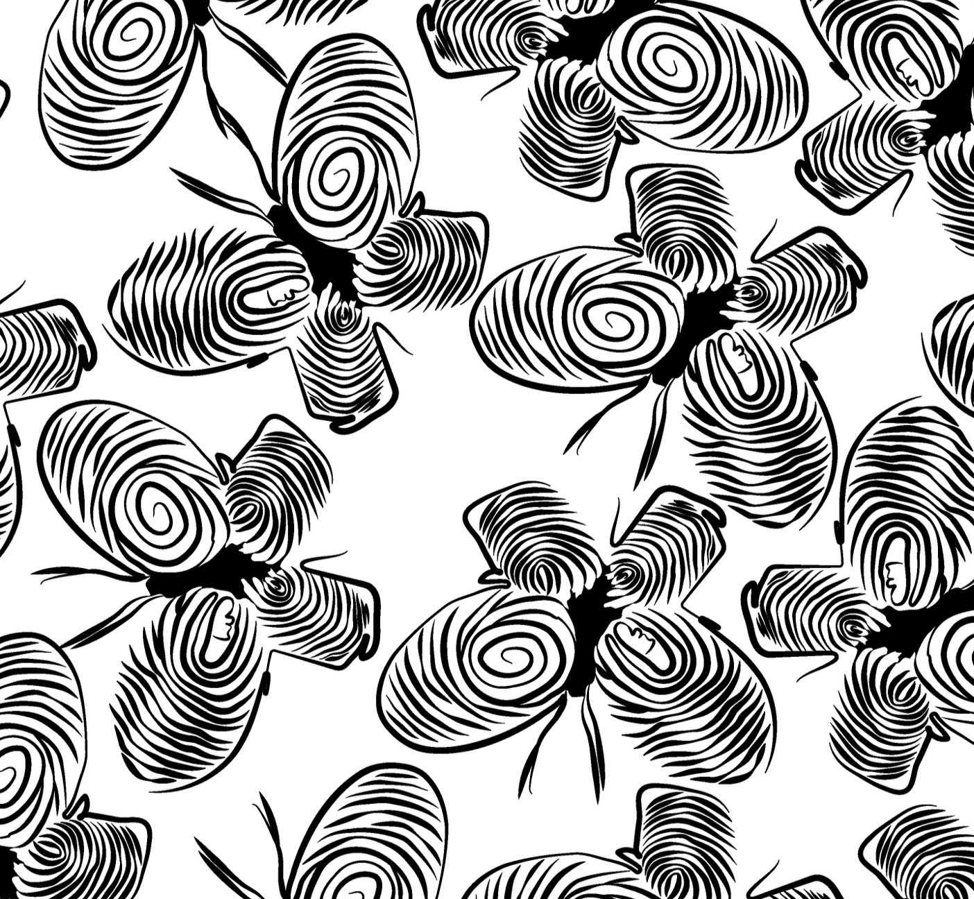 Butterfly print for Db x Homegrown with Lu