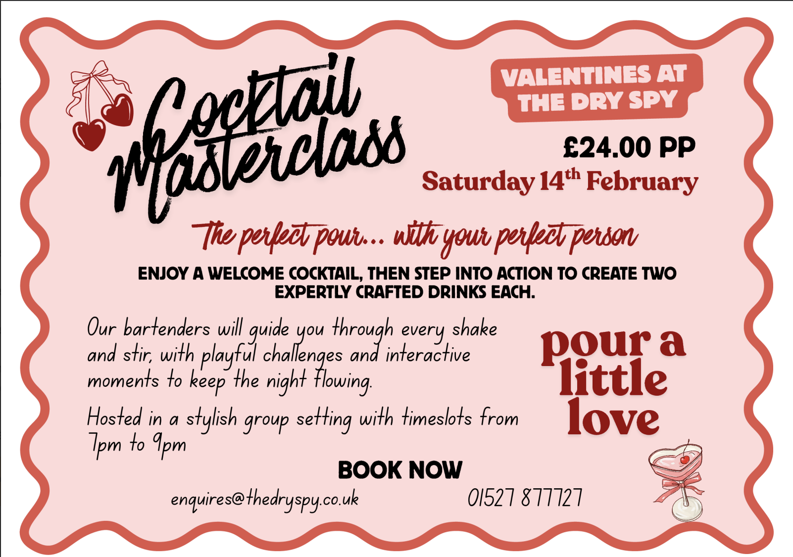 Valentines Day Cocktail Masterclass