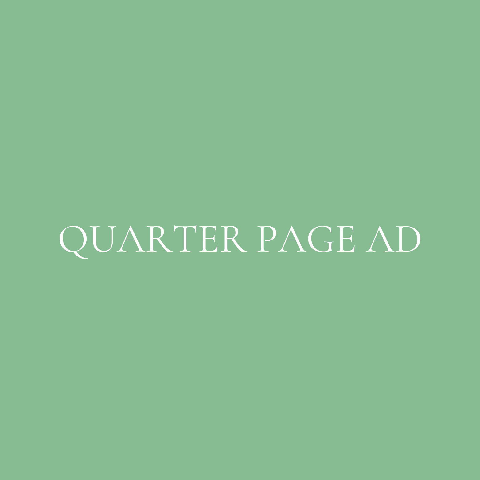 Quarter Page Ad in Gala
