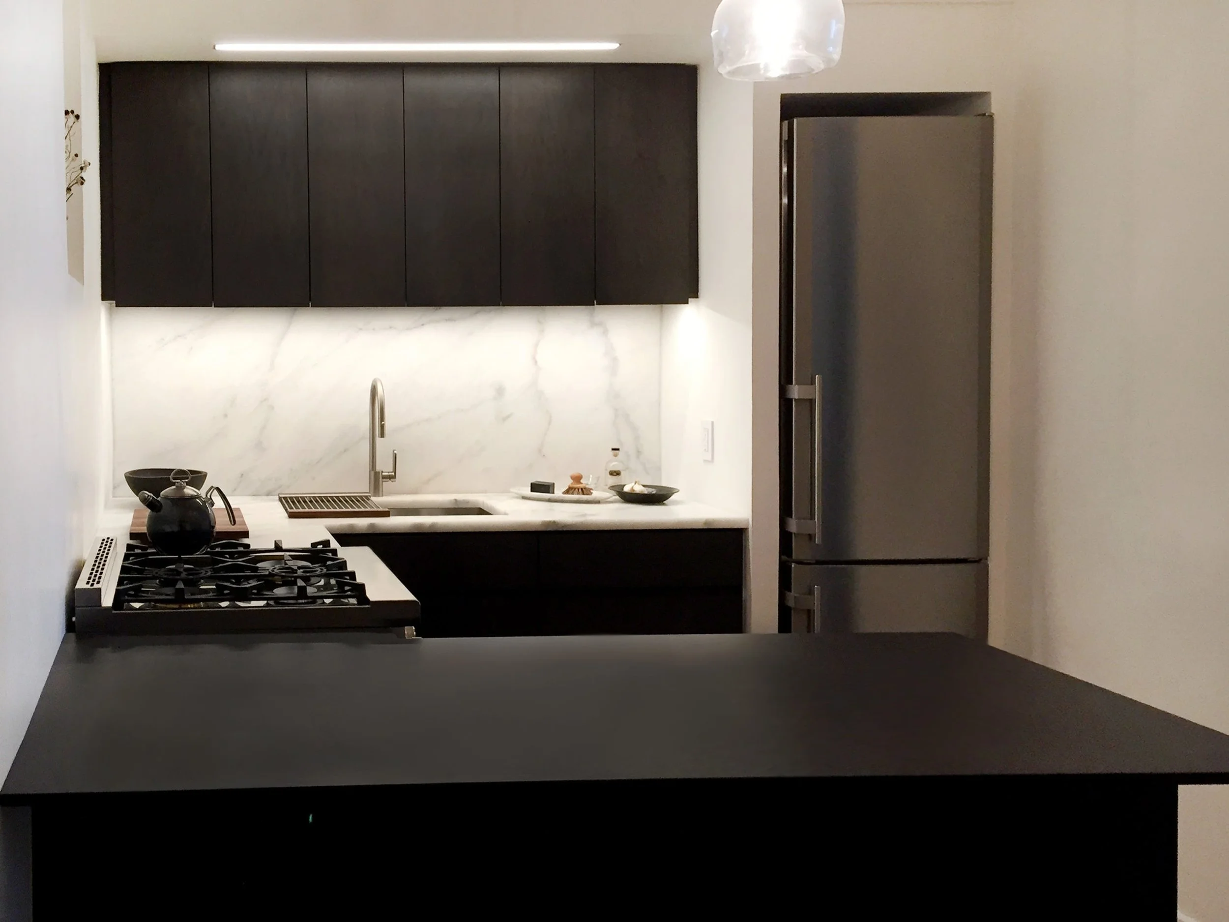 Dark Wood Contemporary Kitchen Design Projects — D2 Design and Works