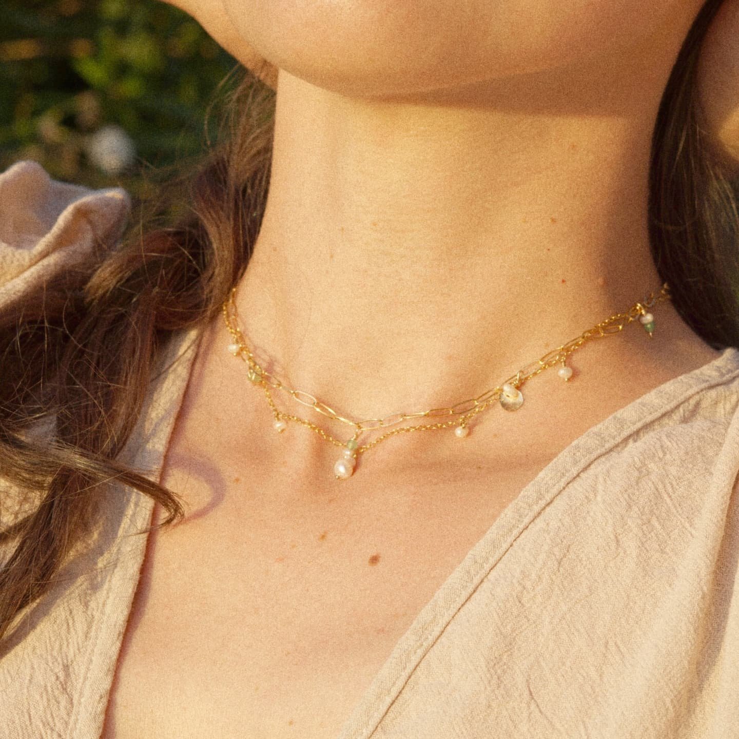 Mix &amp; match your necklaces ✨

#pearls #bijouxcreateur #madeinfrance #bijoux #goldfilled
