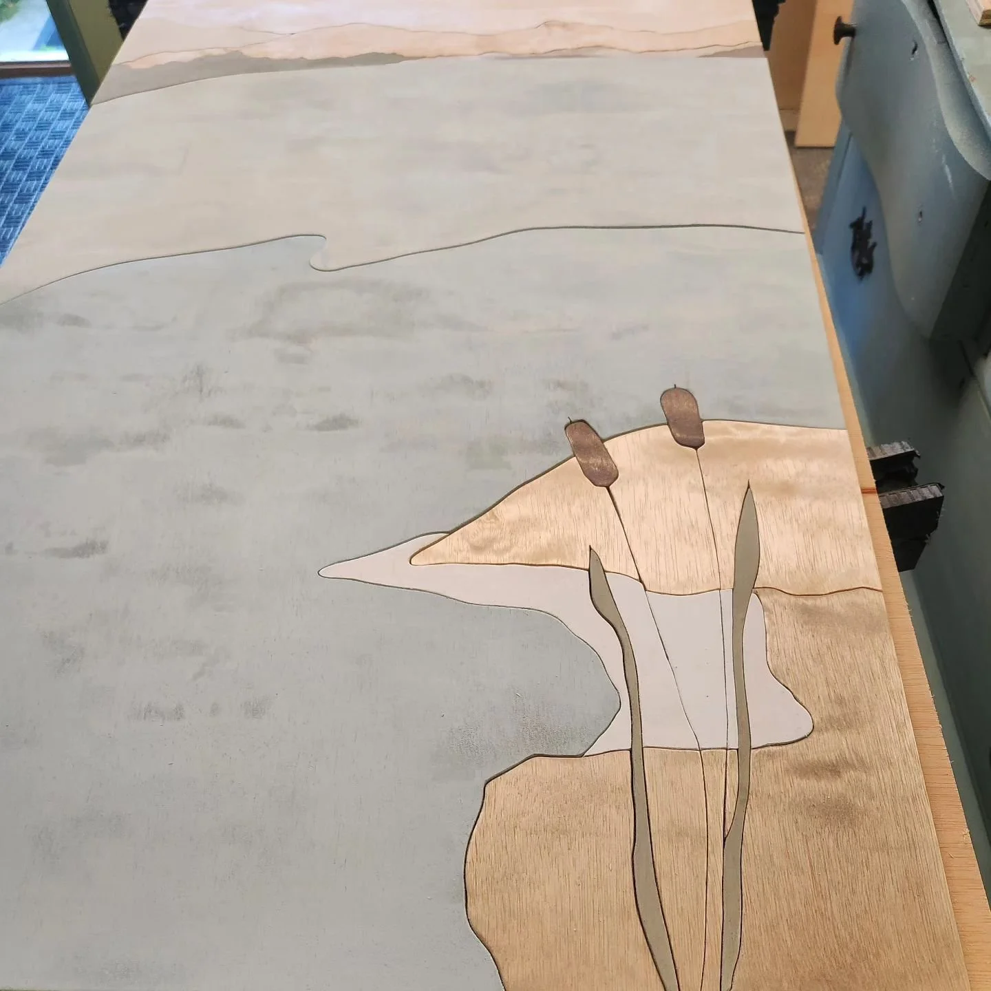 Finished piece available at Tinker Studio on the Old Mission Peninsula. ☁️