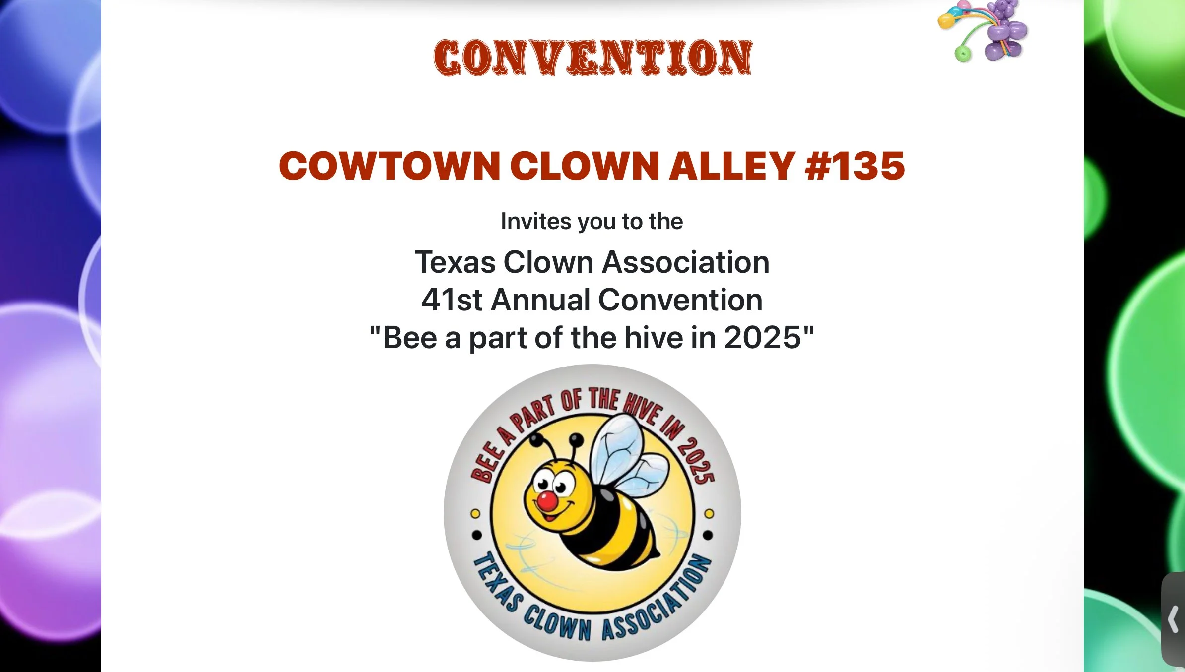Cowtown Clown Conference
