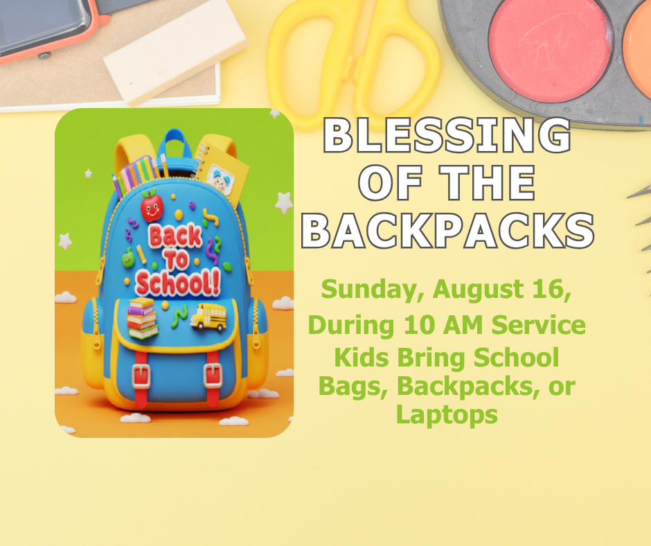 Blessing of the Backpacks
