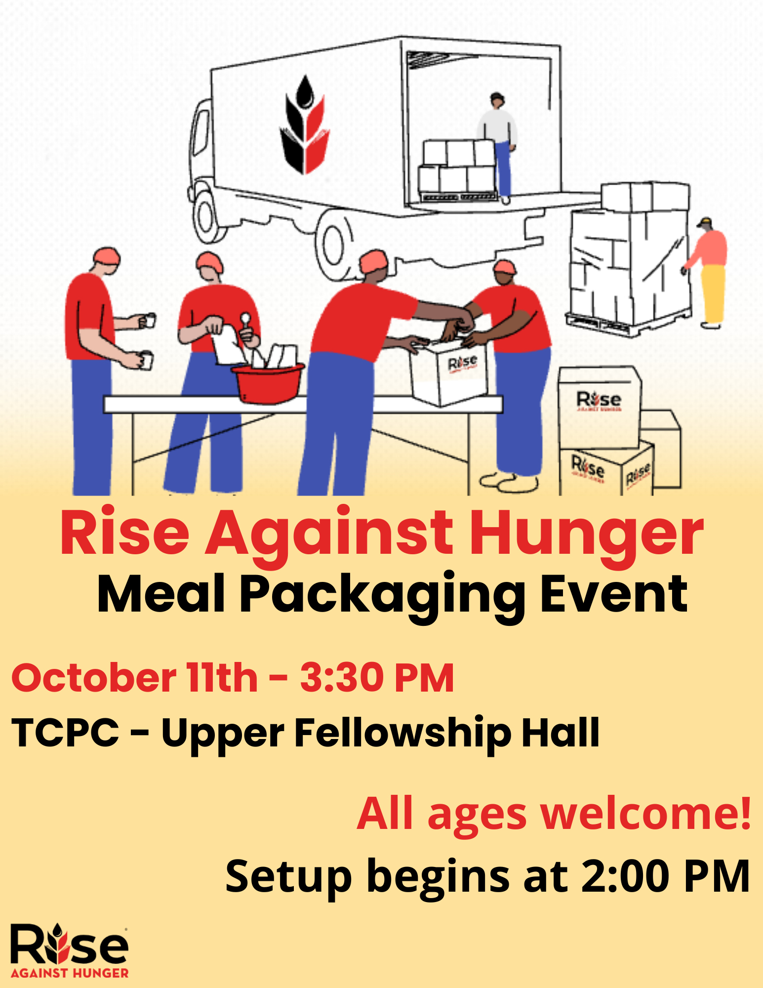 Rise Against Hunger Meal Packaging Event