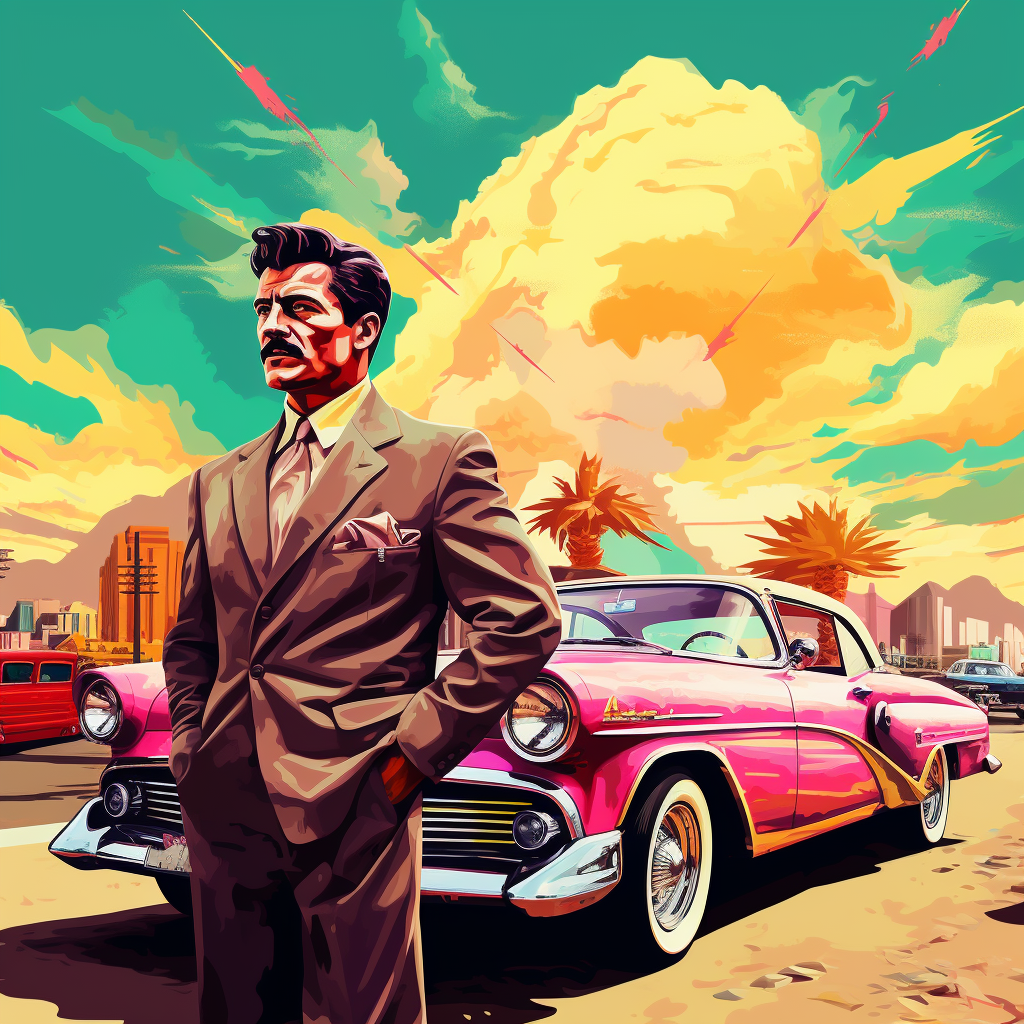 Stalin in Las Vegas 1, Midjourney 10 2023