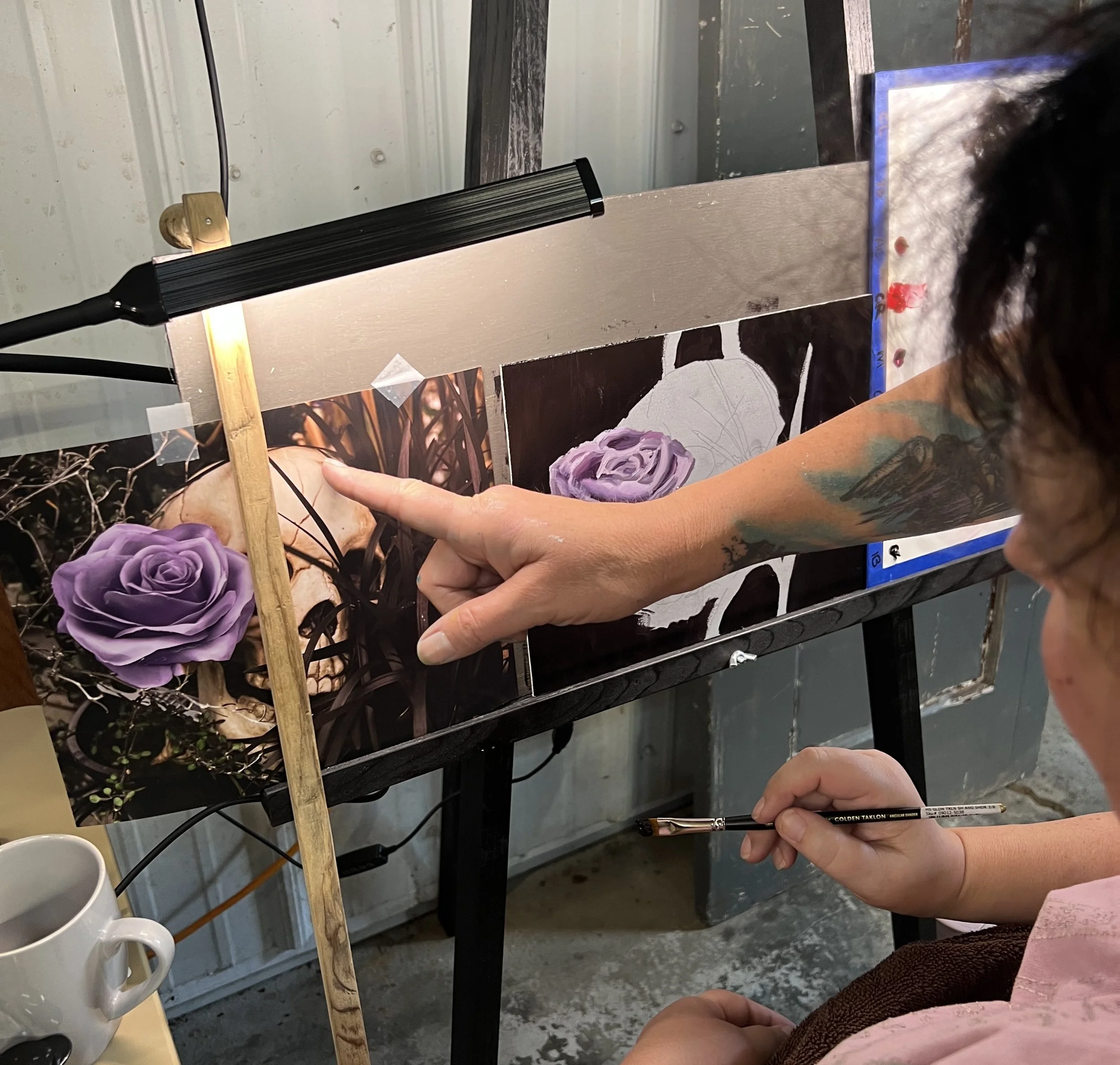 Part 2-Oil Painting for Stick Figure Drawing Dropouts