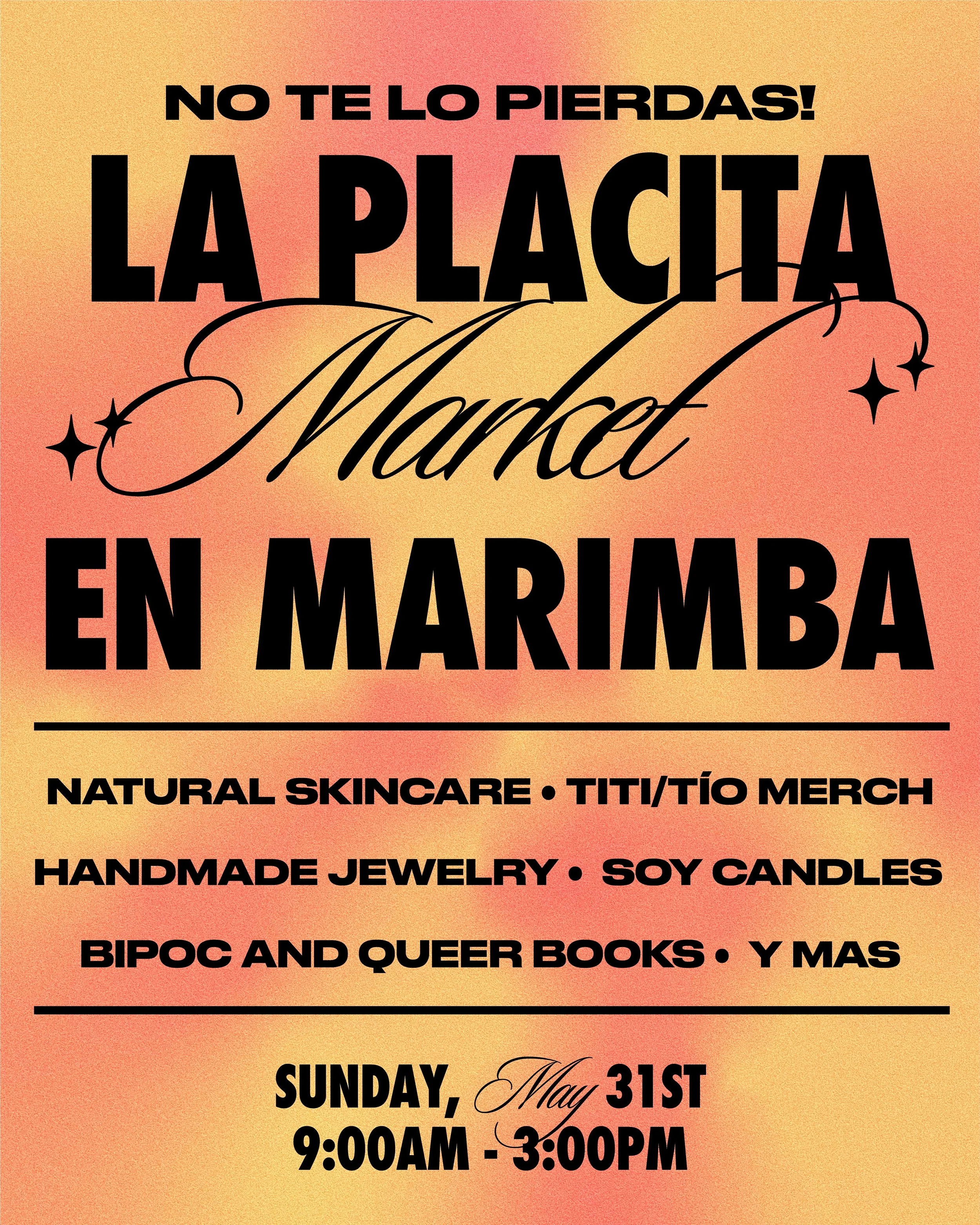 Here&rsquo;s your friendly reminder of where you need to be this Sunday ☕️ Our La Placita Market is back this month with a fresh lineup of local artesanos ready to bring the vibes, creativity, y cultura. Pull up for your cafecito, shop small, and sho