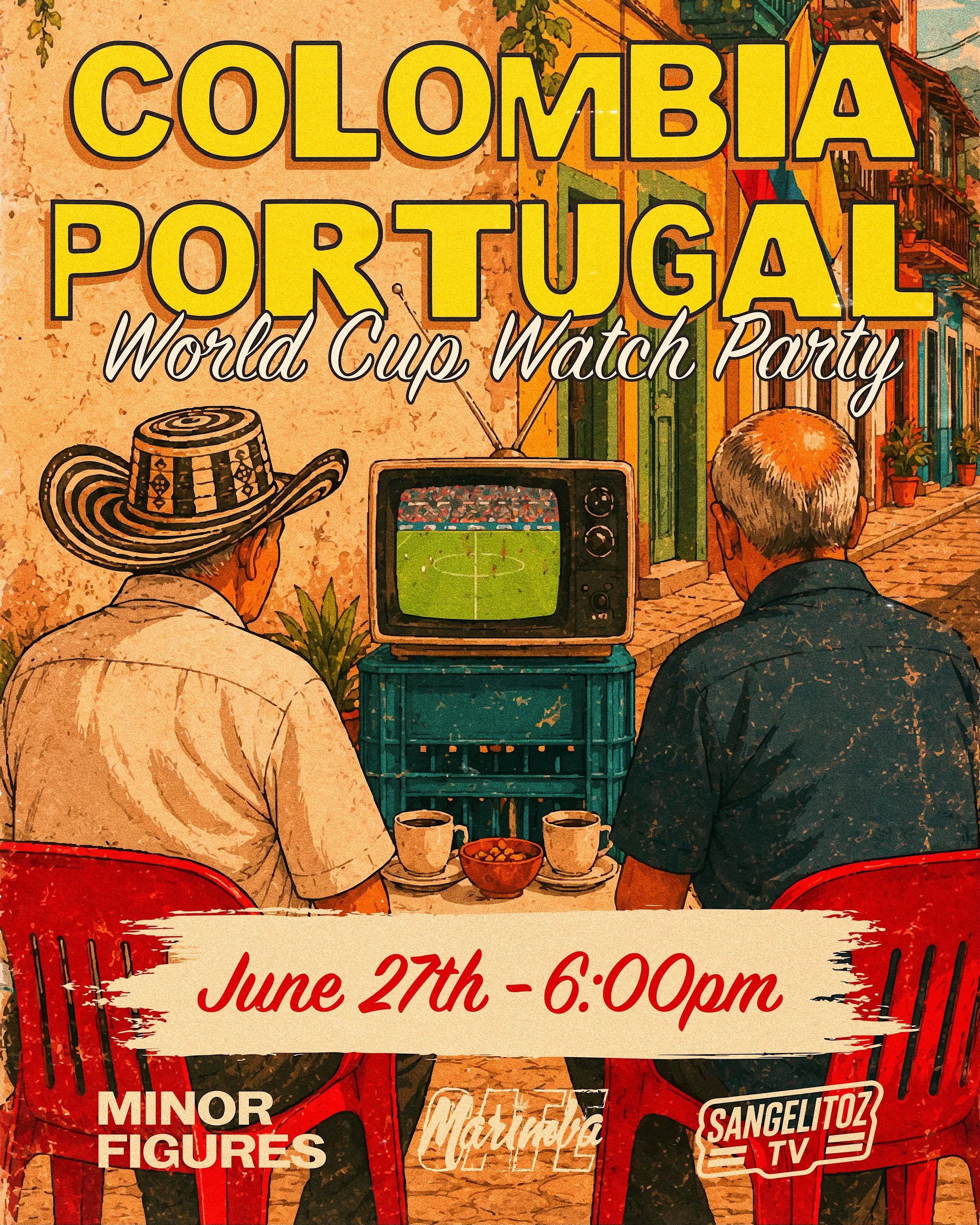 MI GENTE, &iexcl;ES HORA DEL MUNDIAL! ⚽️🔥

We&rsquo;re thrilled to share that we&rsquo;ve teamed up with nuestra familia @sangelitoz to bring you the ultimate watch party for COLOMBIA 🇨🇴 vs PORTUGAL 🇵🇹!

Grab your jerseys, wave your flags, and b