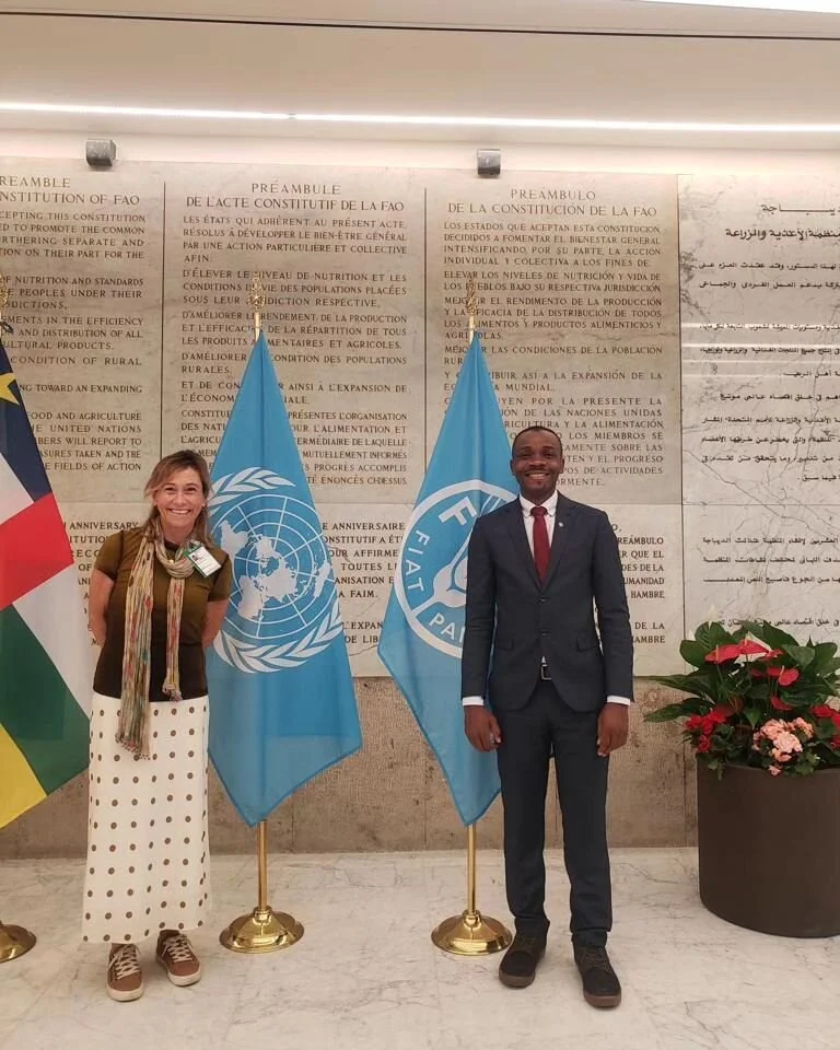 Joining World Food Day and the FAO World Food Forum in Rome with many inspiring youth, including our dear RFS Co-Director and SCC Mentoring Coordinator Bright Sakwa🌍️