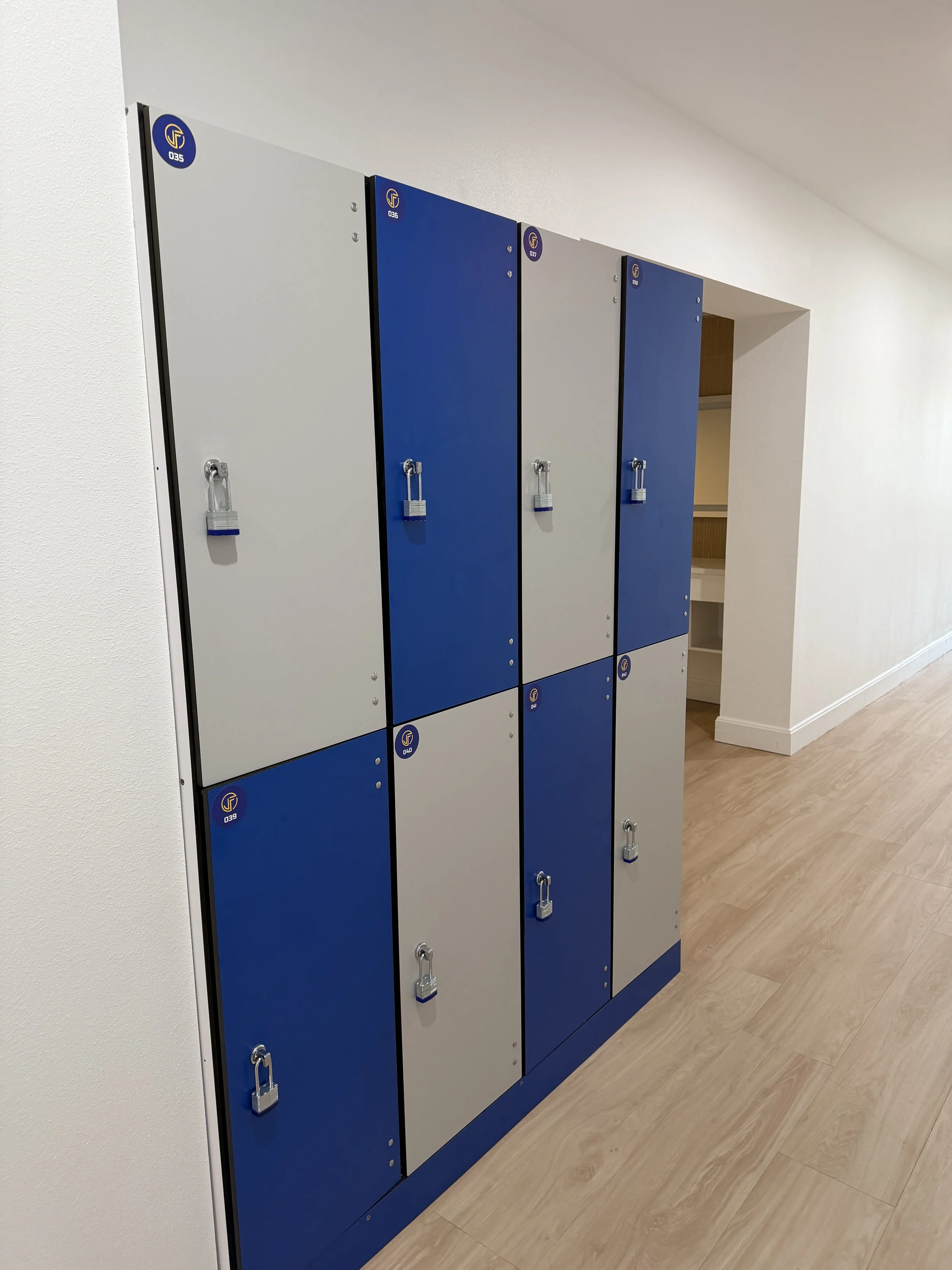 Monthly locker rentals at Jefferson Fit in downtown Sarasota