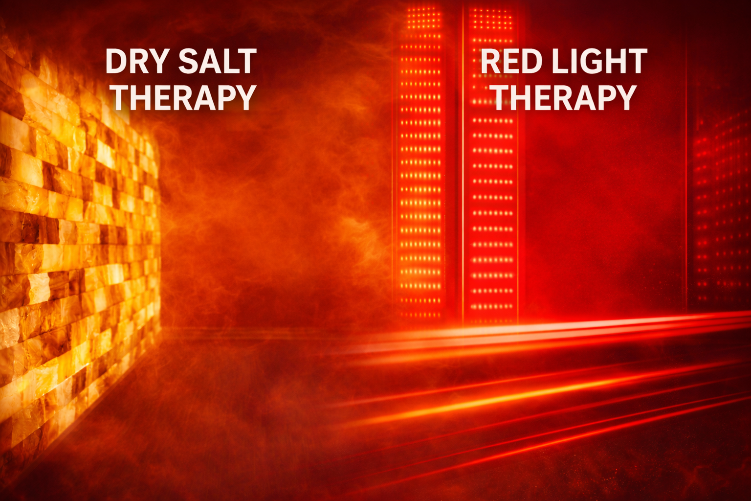 Dry Salt and Red Light Therapy